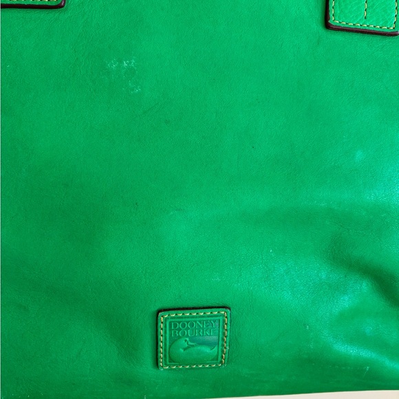 Dooney and Bourke Green Italian Leather Florentine Russel Tote - Picture 2 of 16